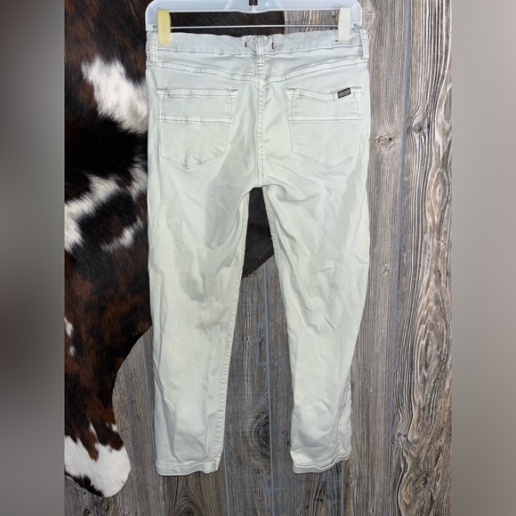 Dear John size 4 light gray/green wash ankle length crop skinny pants - Picture 4 of 6